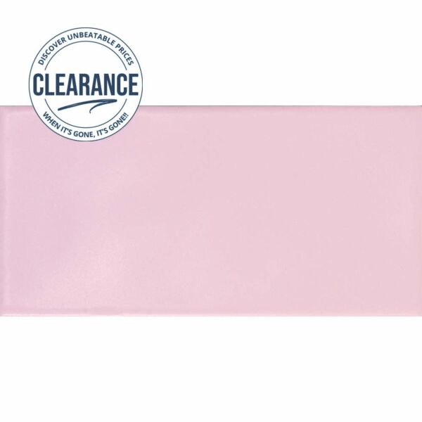 D11411 Somerset Petal Pink Matt Ceramic Wall Tile 75x150mm