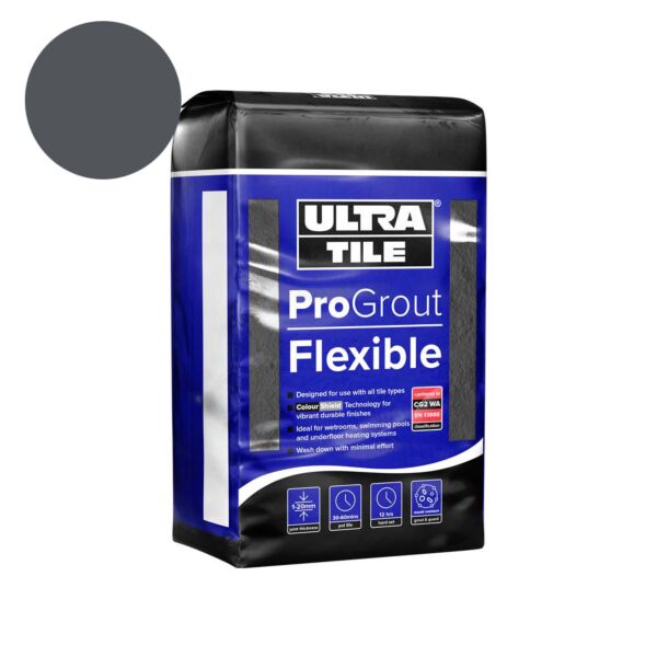 A10837 Ultra Pro Grout Flexible Charcoal 3kg 
