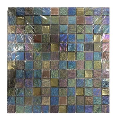 Iridescent Glass/Stone Mix Mosaic 23x23mm