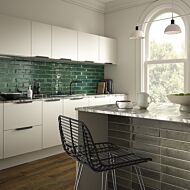 Hope Ash 75x300mm Ceramic Wall Tiles with Hope Green & ClickLux Rich Walnut