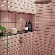 P11539 Metro Pink Ceramic Wall Tile 100x300mm