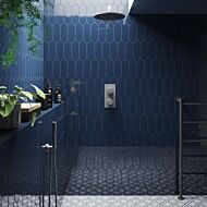 P12260 Cast Dark Blue Ceramic Wall Tile 100 x 300mm 