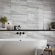 P12880 Laurent Grey Gloss Ceramic Wall Tile 300x600mm