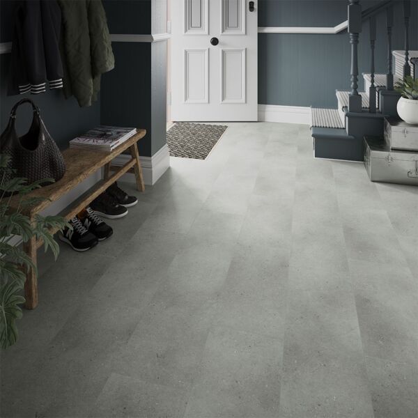 L10016 Axia Concrete Grey 305x610mm SPC Laminate Flooring