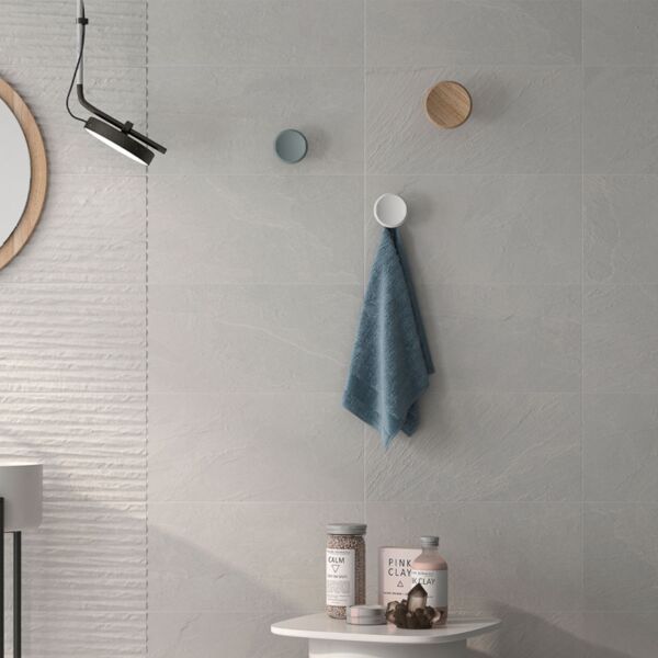 Garonne Moon  Matt Ceramic Wall 300x600mm & Garonne Moon Lined Matt Ceramic Wall 300x600mm