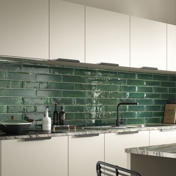 P11066 Hope Green Gloss Ceramic Wall 75x300mm