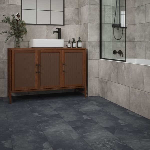 P10823 Loop Anthracite Glazed Matt Porcelain W&F 308X615mm