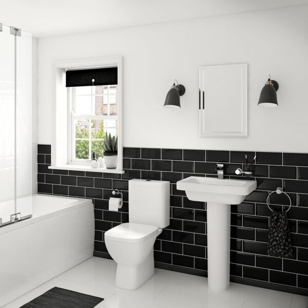 P10179 Metro Black Ceramic Wall 100x200mm
