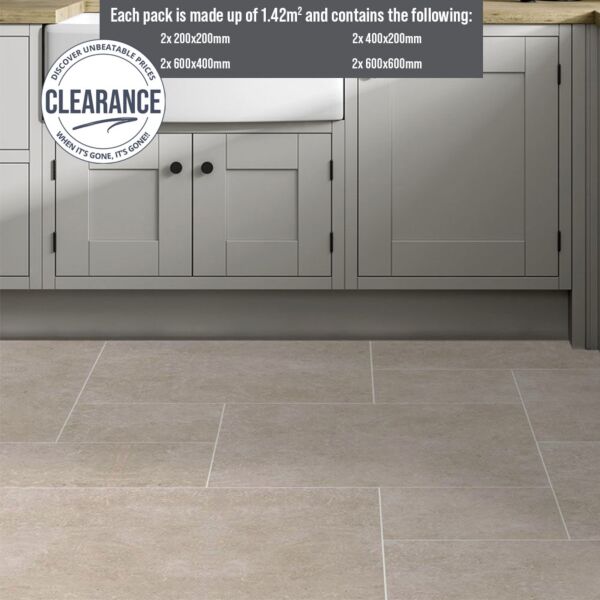 P12649 Luciana Sand Porcelain Opus Pack 1.42m2