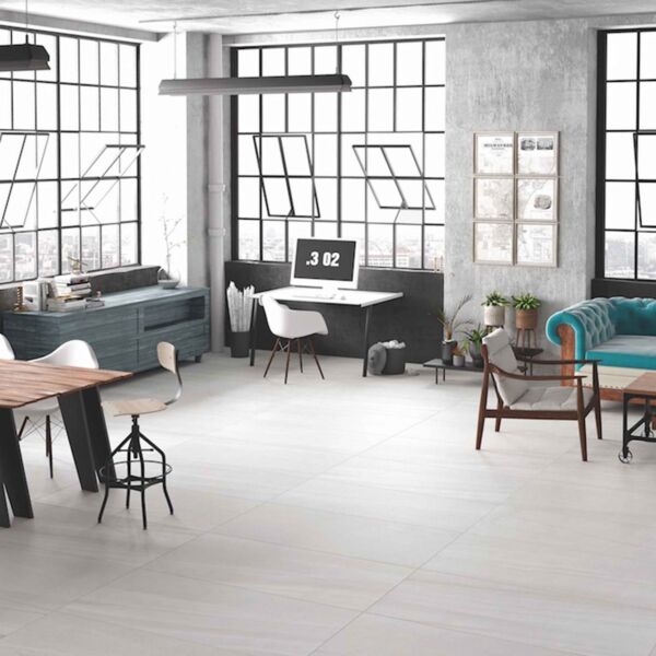 P12716 Burlington White Glazed Porcelain 600x1200x9mm