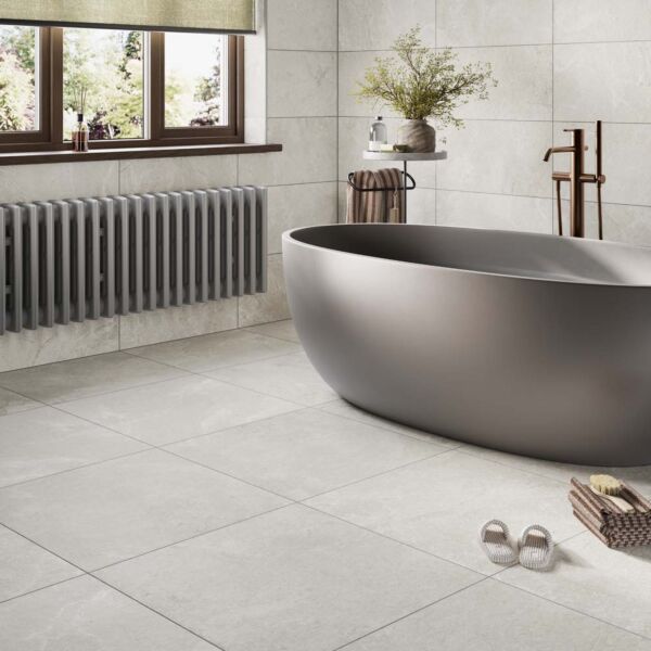 P15296 Slate Mix White Porcelain Wall & Floor Tile 300x600mm