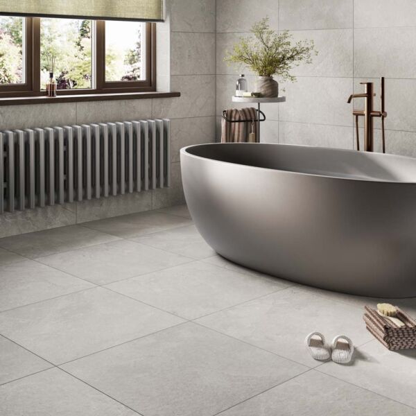 P15300 Slate Mix Grey Porcelain Wall & Floor Tile 600x600mm