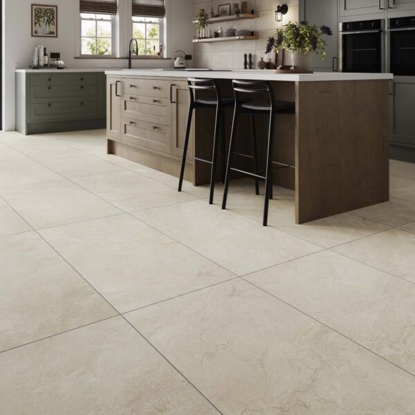 P15307 Slate Mix Cream Porcelain Wall & Floor Tile 600x1200mm