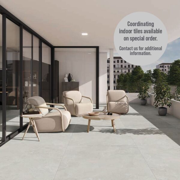 P15387 Slate Mix Grey Porcelain Outdoor Floor Tile 1000x1000x20mm