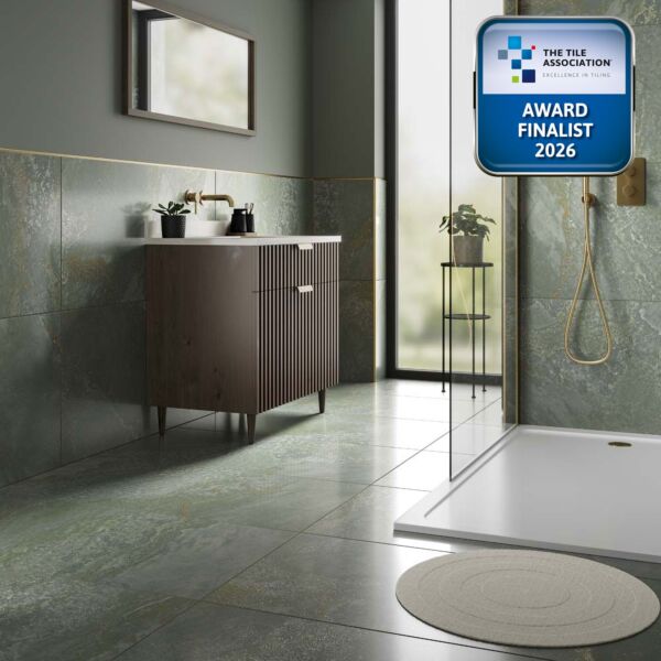 P14854 Planet Green Glazed Polished Porcelain 1198x598mm