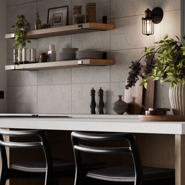 P15294 Slate Mix Grey Porcelain Tile 300x600mm