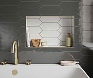D11486 Cast White Glazed Ceramic Wall Tile 100 x 300mm
