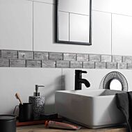 Horizon Silver Wood Effect Glass Brick Mosaic 48x98mm