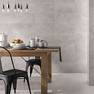 Garonne Smoke Matt Ceramic Wall 300x600mm & Garonne Smoke Lined Ceramic Wall 300x600mm