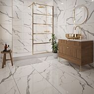 Hera Marble Glazed Porcelain Tile 300x600mm, 600x600mm & 600x1200mm