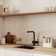 P13880 Maya Linear Pearl Ceramic Wall Tile 350x350mm