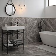 P12687 Apollo Grey Glazed Porcelain Tile 300x600mm