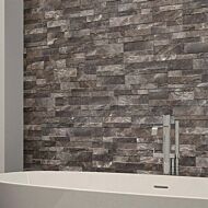 Oswald Grey Split Face Matt Porcelain Wall 150x610mm