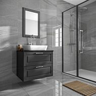 Anderley Dark Grey Polished Glazed Porcelain W&F 300x600mm
