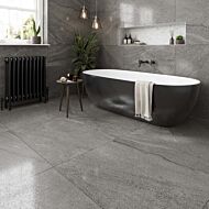 P11439 Frontera Silver Glazed Porcelain Tile 900x900mm 