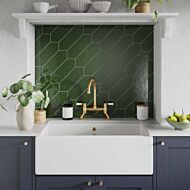 P12262 Cast Bottle Green Ceramic Wall Tile 100 x 300mm