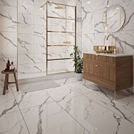 Hera Marble Glazed Porcelain Tile 300x600mm, 600x600mm & 600x1200mm