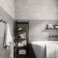 Theodore Perla Gloss Ceramic Wall, Theodore Gris Decor Gloss Ceramic Wall & Theodore Gris Gloss Ceramic Wall 330x550mm
