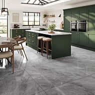 P13504 Selene Silver Glazed Porcelain Wall & Floor Tile 1000x1000mm