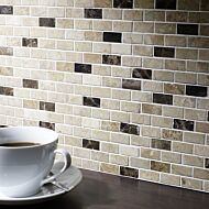 Expresso Polished Marble Mosaic W&F 15x32mm
