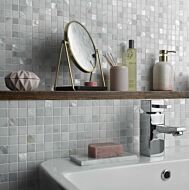 Bari White Marble & Mother of Pearl Mosaic 20x20mm