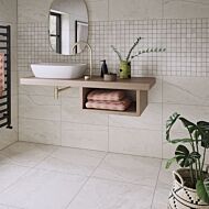 Earthsong White Matt Porcelain Mosaic 300x300mm (R9)