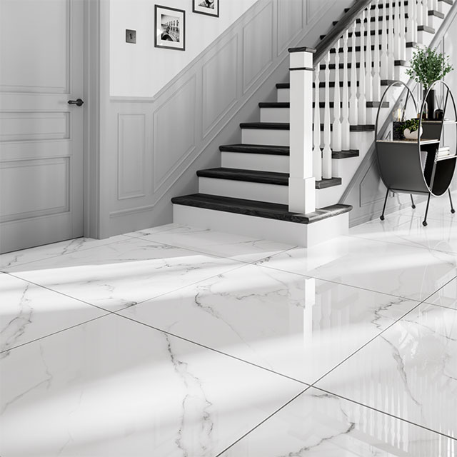 Check out the white marble effect Vienna Blanco