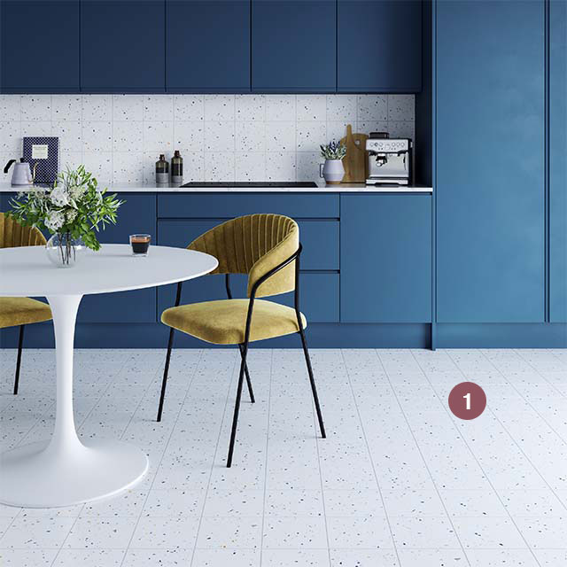 Use confetti crafted tiles for a fun twist