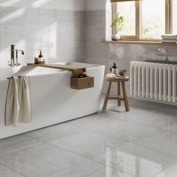 P11592 Fistral Clay Glazed Porcelain Wall & Floor Tile 600x600mm | Verona Group 