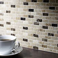 Expresso Polished Marble Mosaic 15x32mm